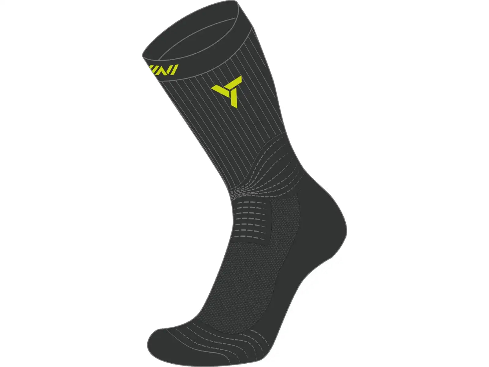 Kojinės Silvini Lattari / Charcoal Lime