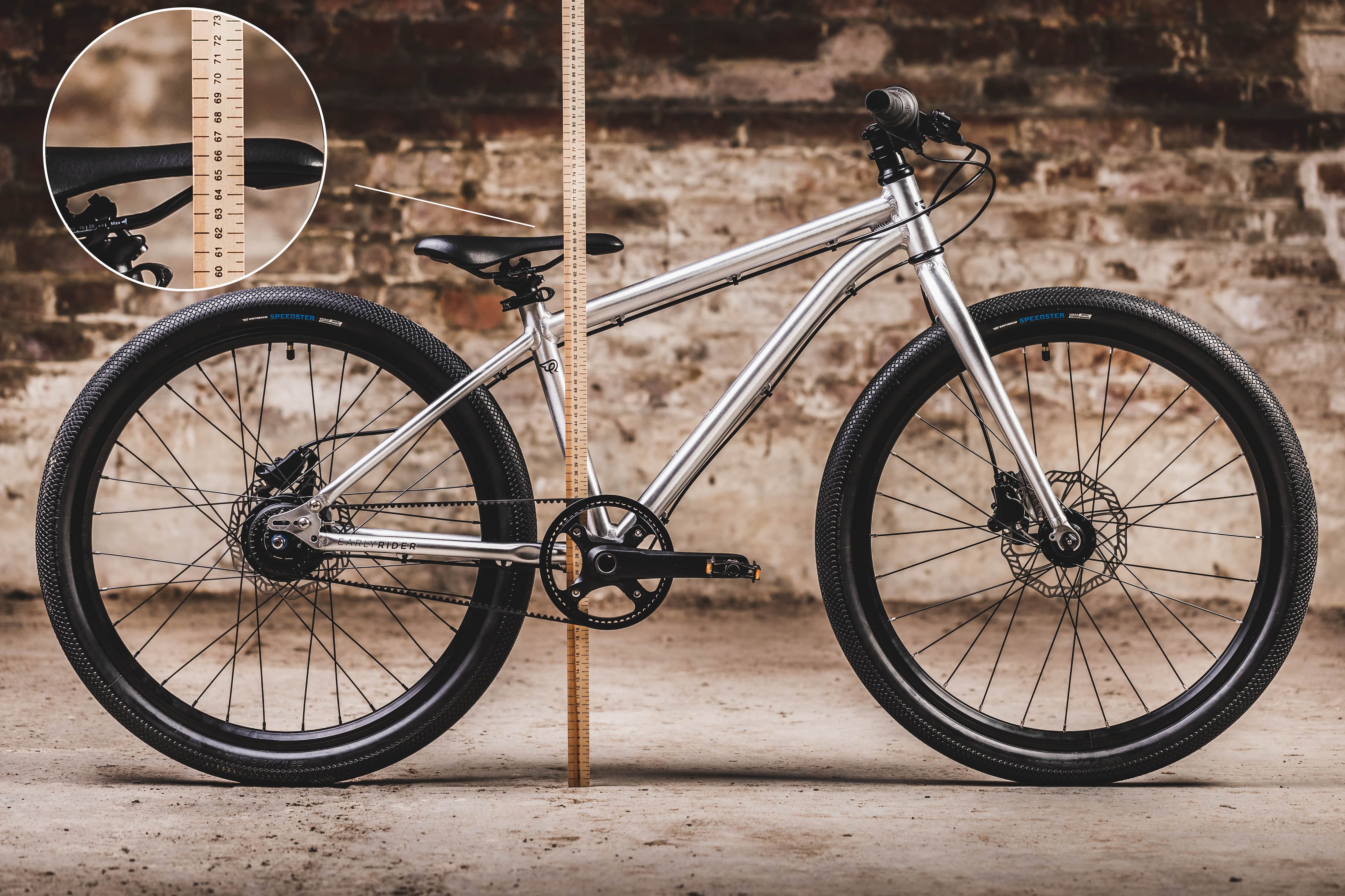 Vaikiškas dviratis Early Rider Belter 24" / Brushed Aluminium