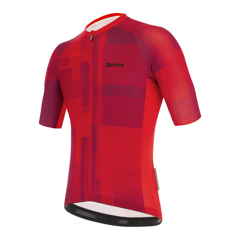 Vyriški marškinėliai Santini Karma Kinetic / Rouge