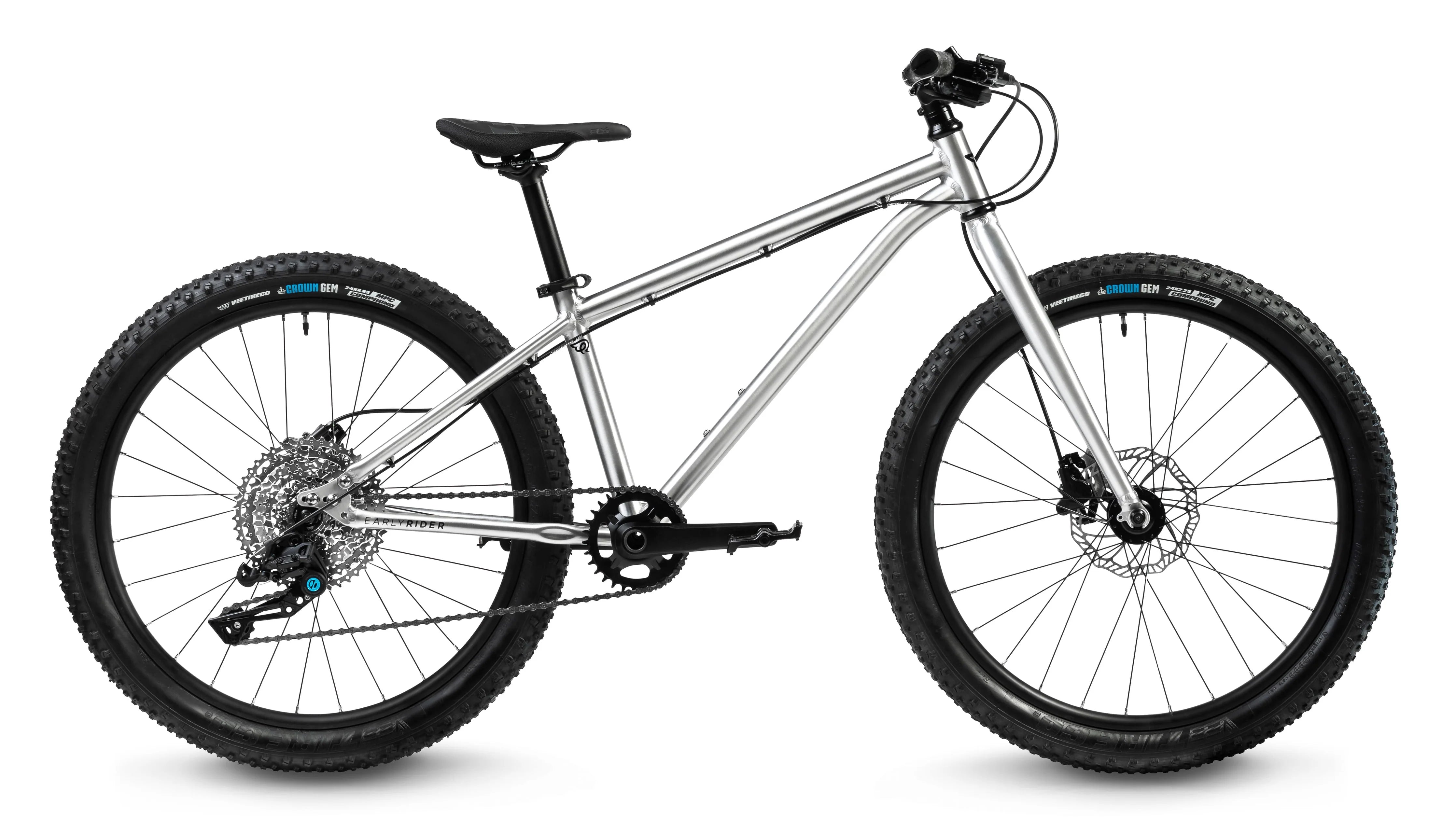 Vaikiškas dviratis Early Rider Seeker 24" / Brushed Aluminium