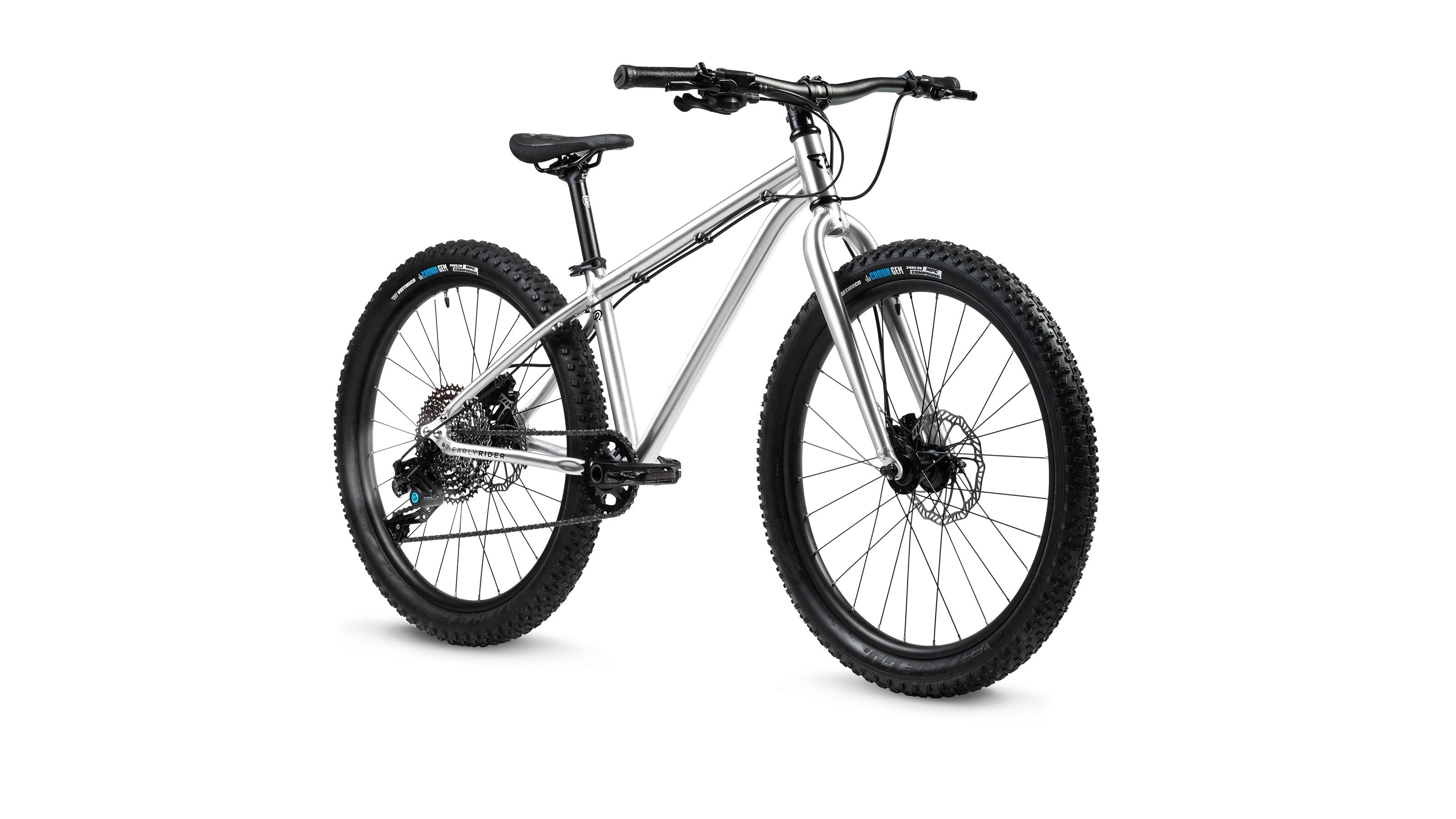 Vaikiškas dviratis Early Rider Seeker 24" / Brushed Aluminium