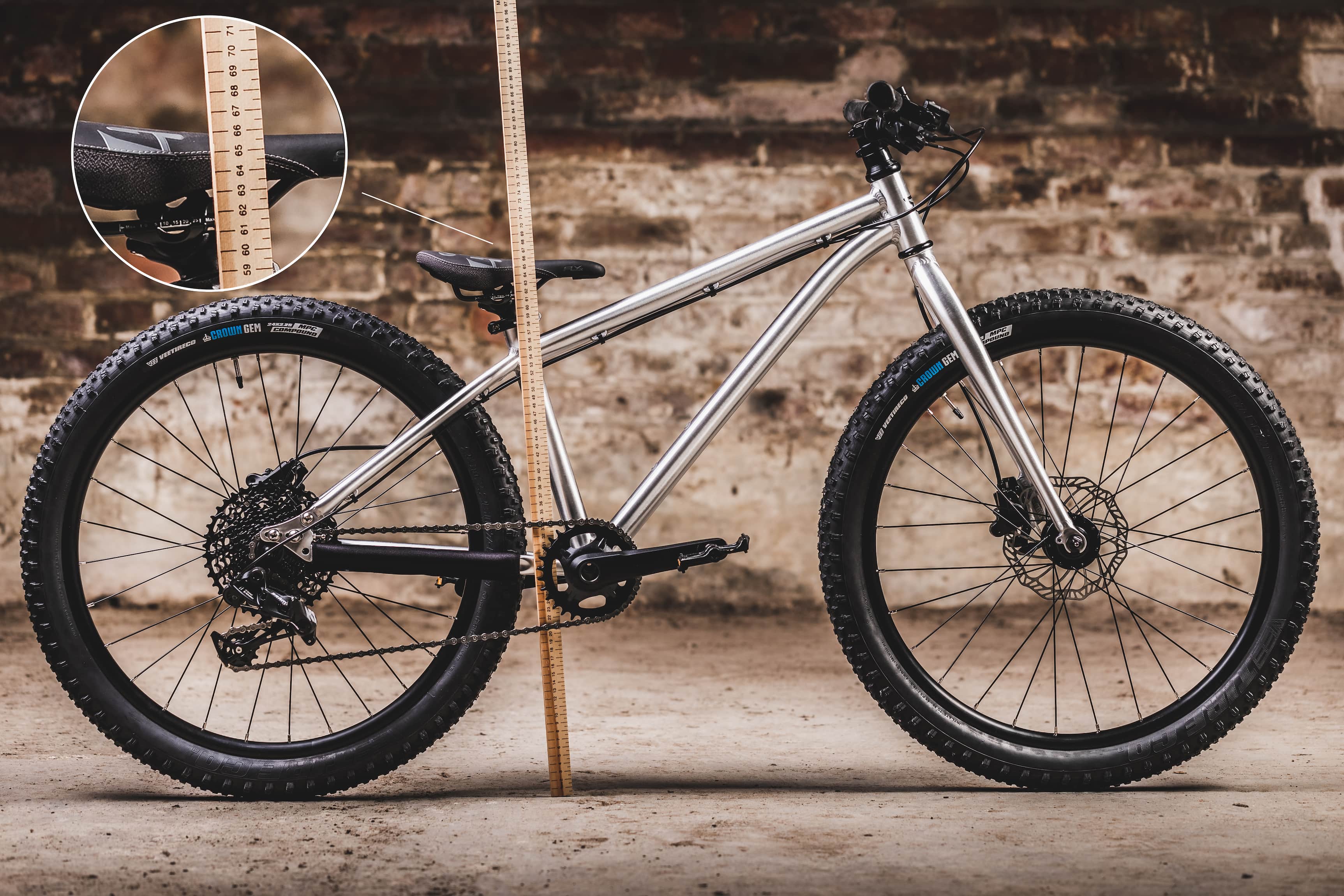 Vaikiškas dviratis Early Rider Seeker 24" / Brushed Aluminium