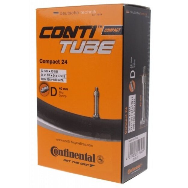 Dviračio kamera Compact 24 / Dunlop 532/47-507/544