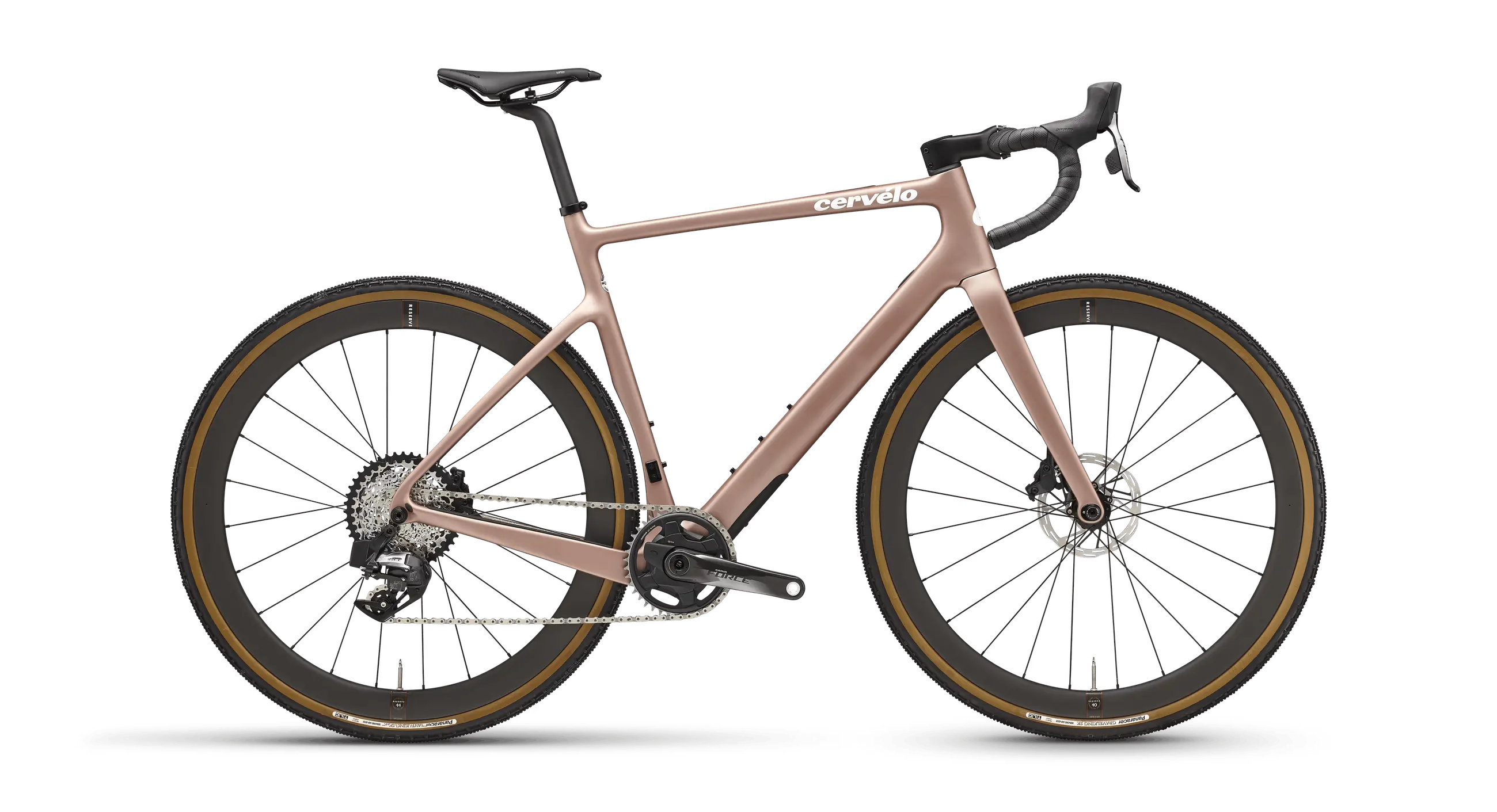 Dviratis Cervelo Aspero-5 Force Etap AXS / Rose Champagne
