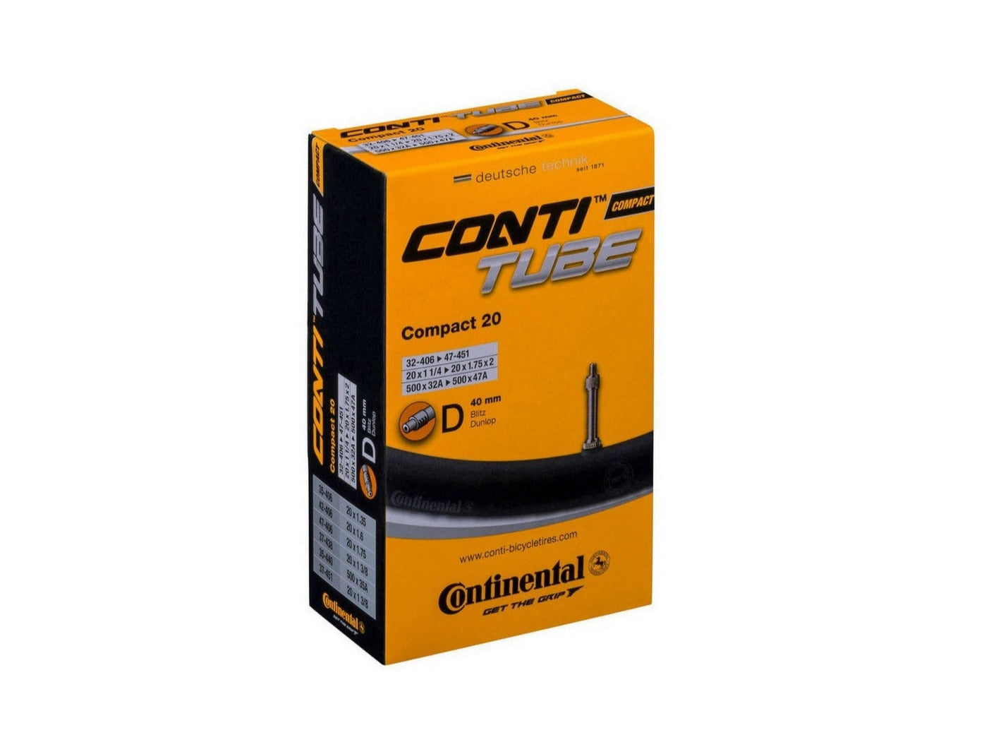 Dviračio kamera Compact 20 / Dunlop 32/47-406/451