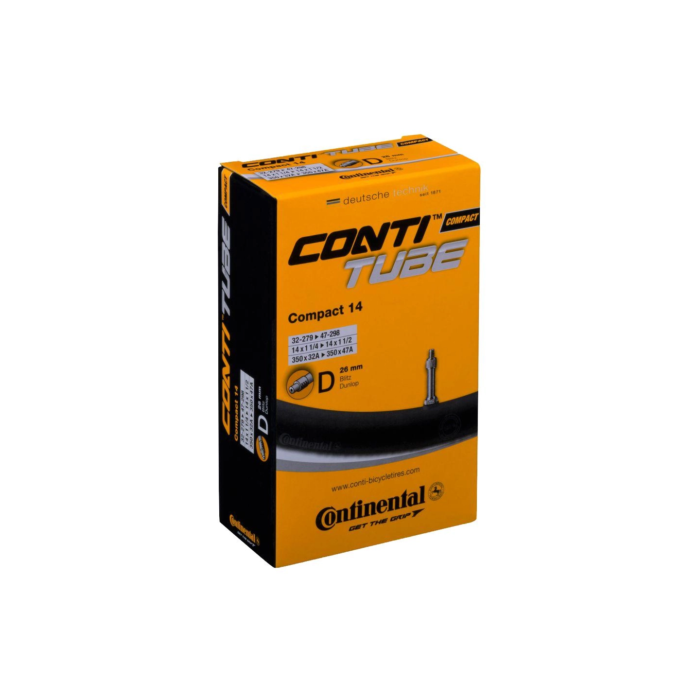 Dviračio kamera Compact 14 / Dunlop 32/47-279/298
