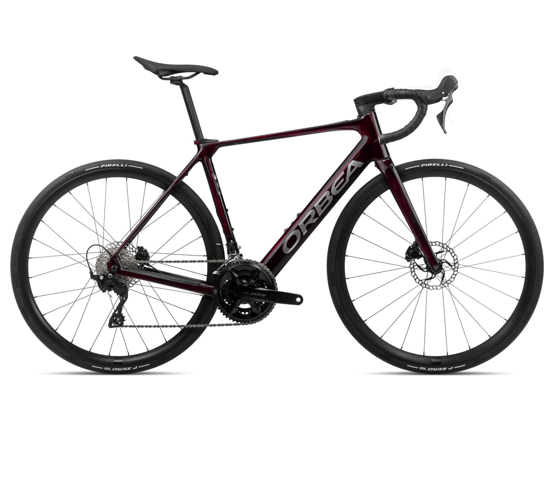 Elektrinis dviratis Orbea GAIN M30 / Wine Red Carbon View