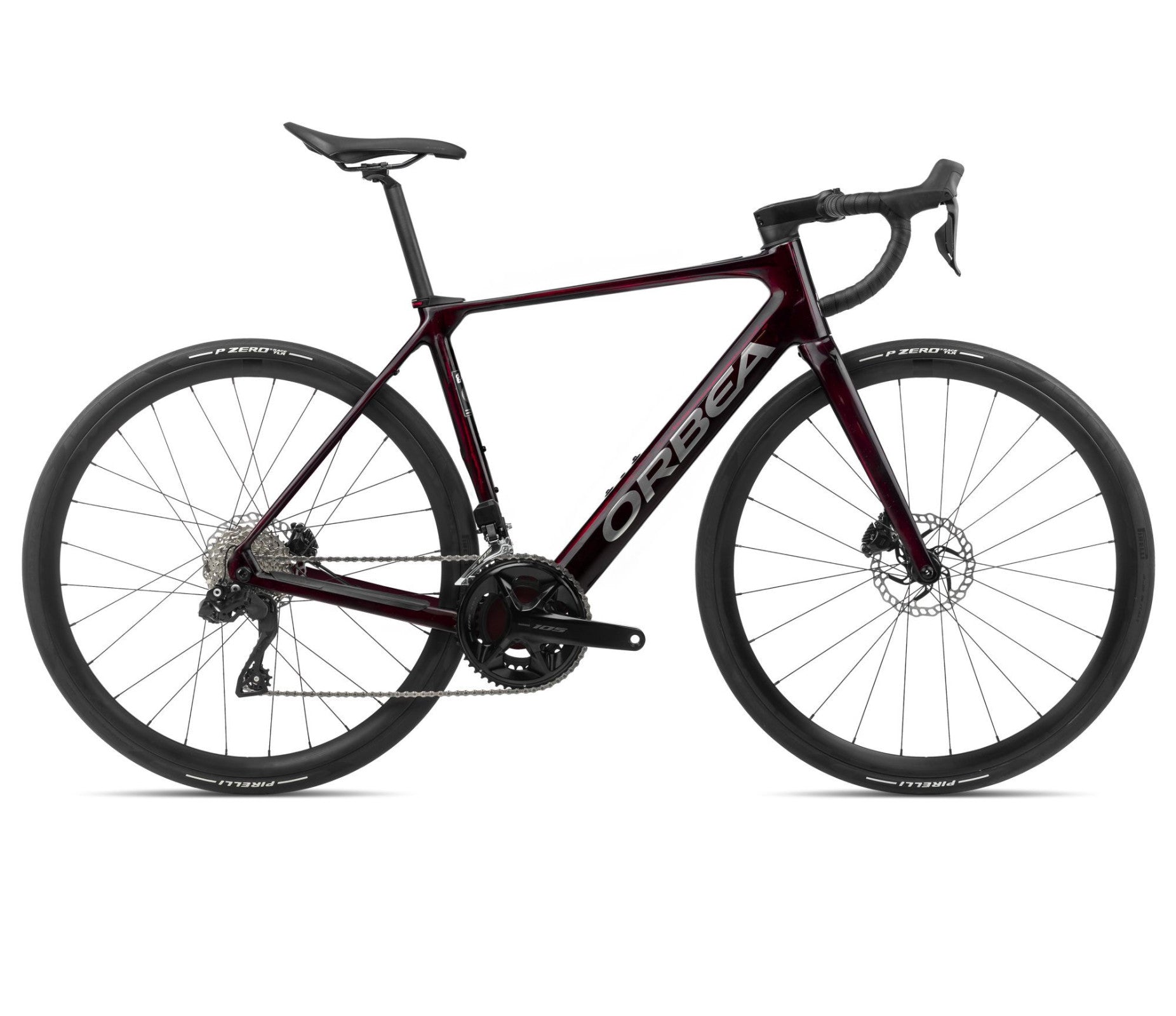Elektrinis dviratis Orbea GAIN M30i / Wine Red Carbon View