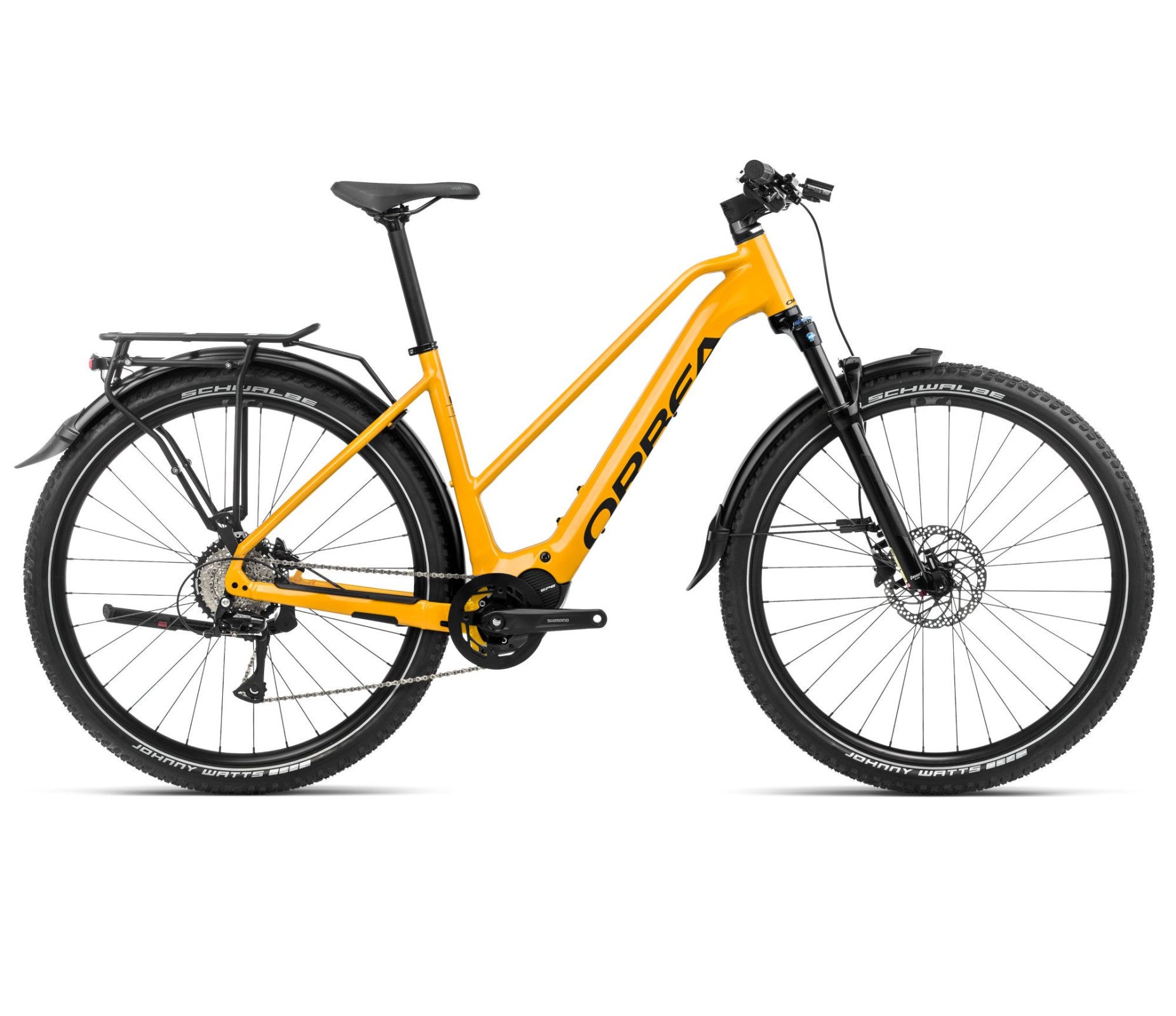 Elektrinis dviratis Orbea KEMEN MID SUV 40 28mph / Mango (Gloss) - Black (Matt)