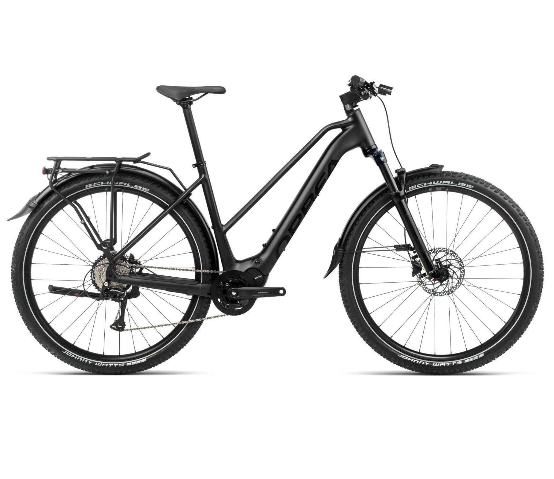Elektrinis dviratis Orbea KEMEN MID SUV 40 / Metallic Night Black (Matt-Gloss)