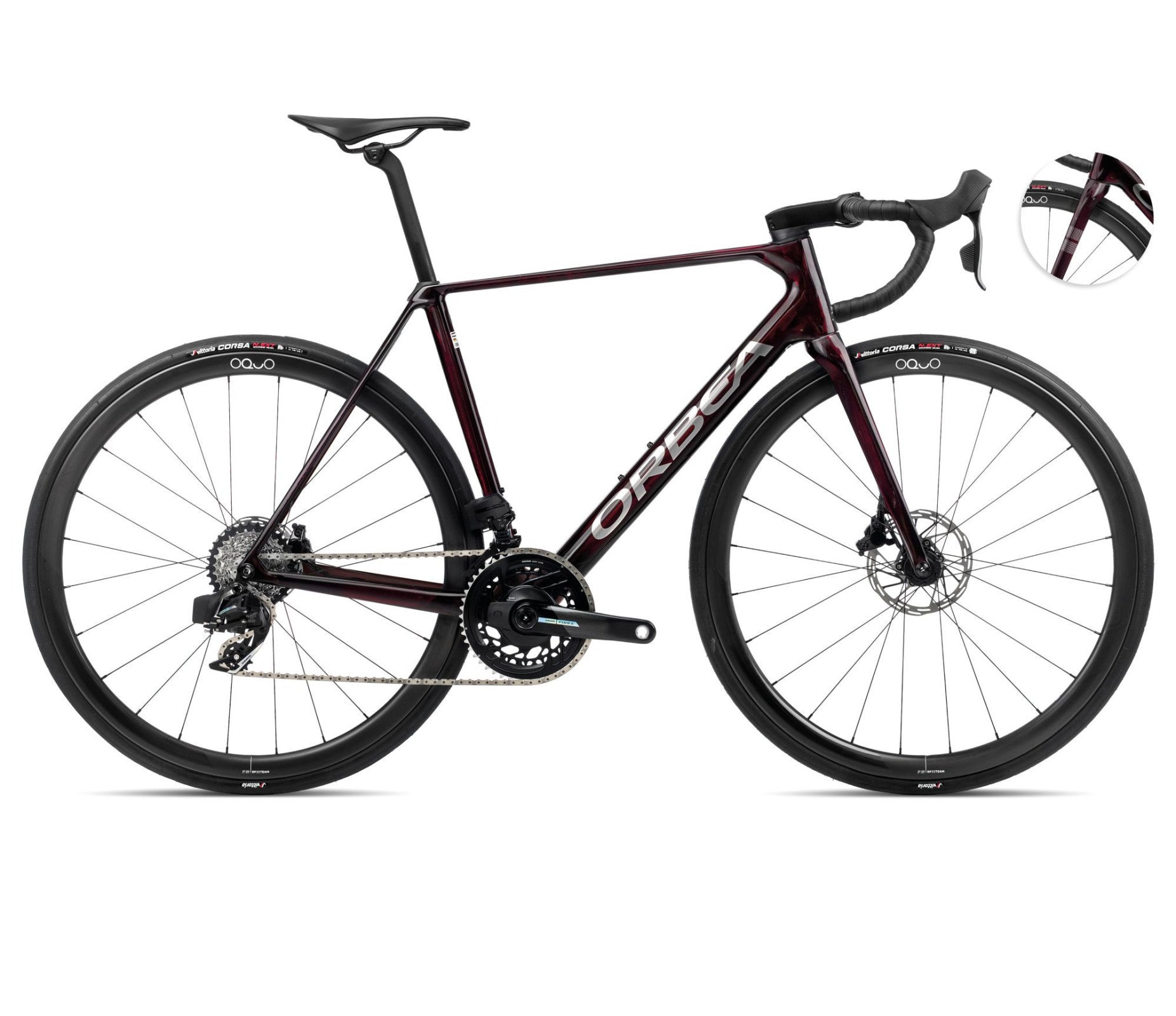 Dviratis Orbea ORCA M21eTEAM PWR / Wine Red-Titanium (Gloss)