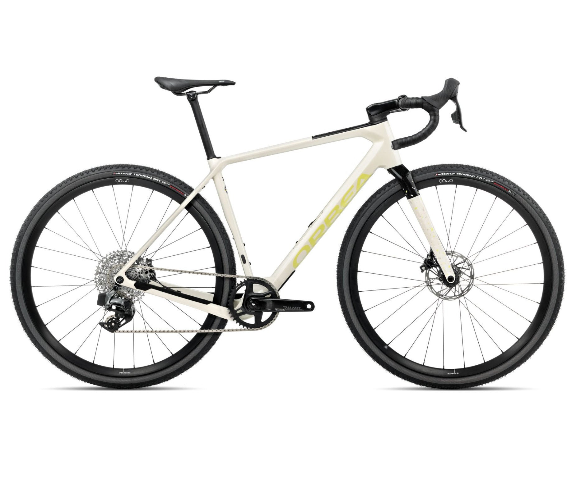 Dviratis Orbea TERRA M31eTEAM 1X / Ivory White - Spicy Lime (Gloss)