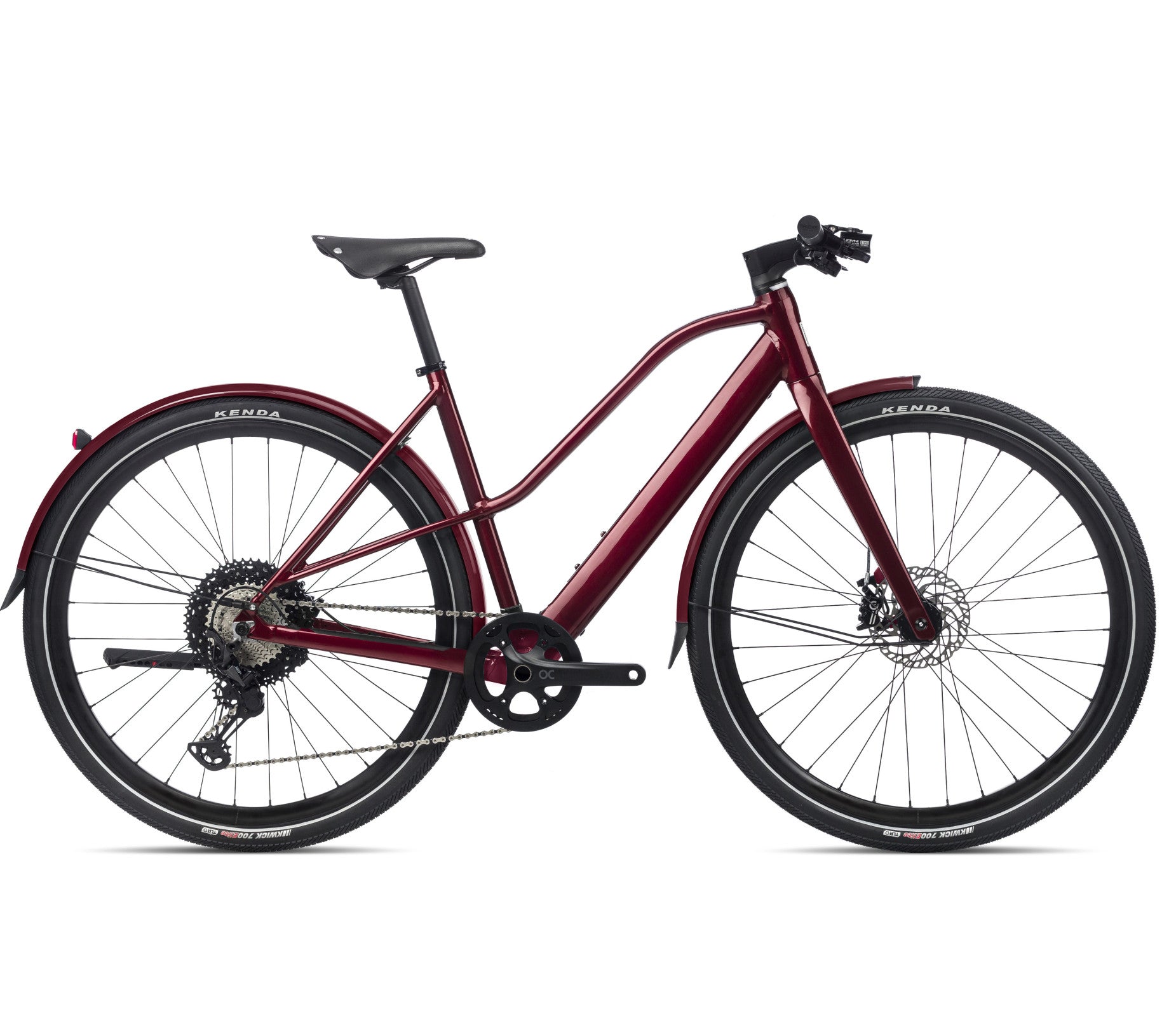 Elektrinis dviratis Orbea VIBE MID H10 MUD / Metallic Dark Red (Gloss)