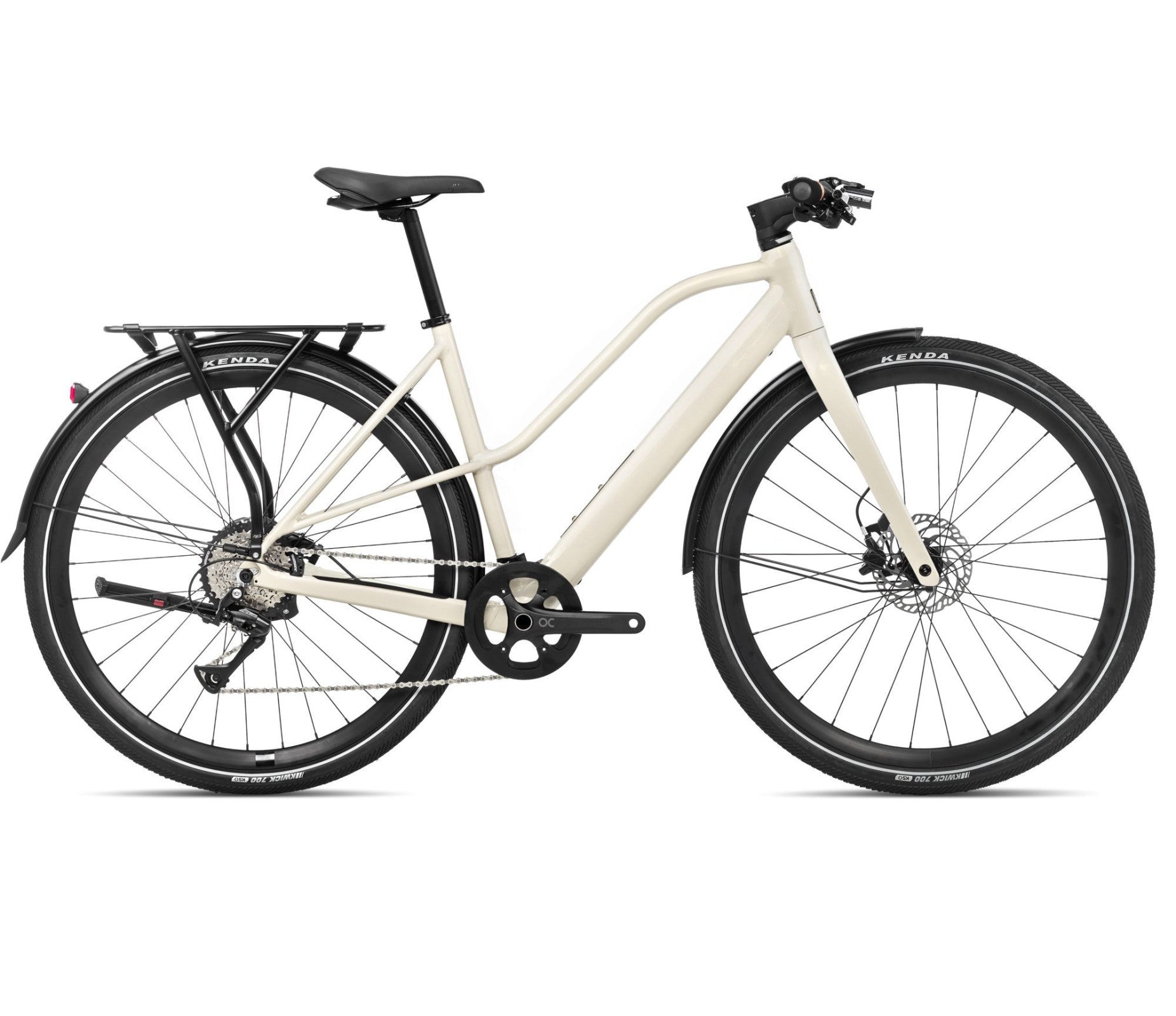 Elektrinis dviratis Orbea VIBE MID H30 EQ / Ivory White (Gloss)