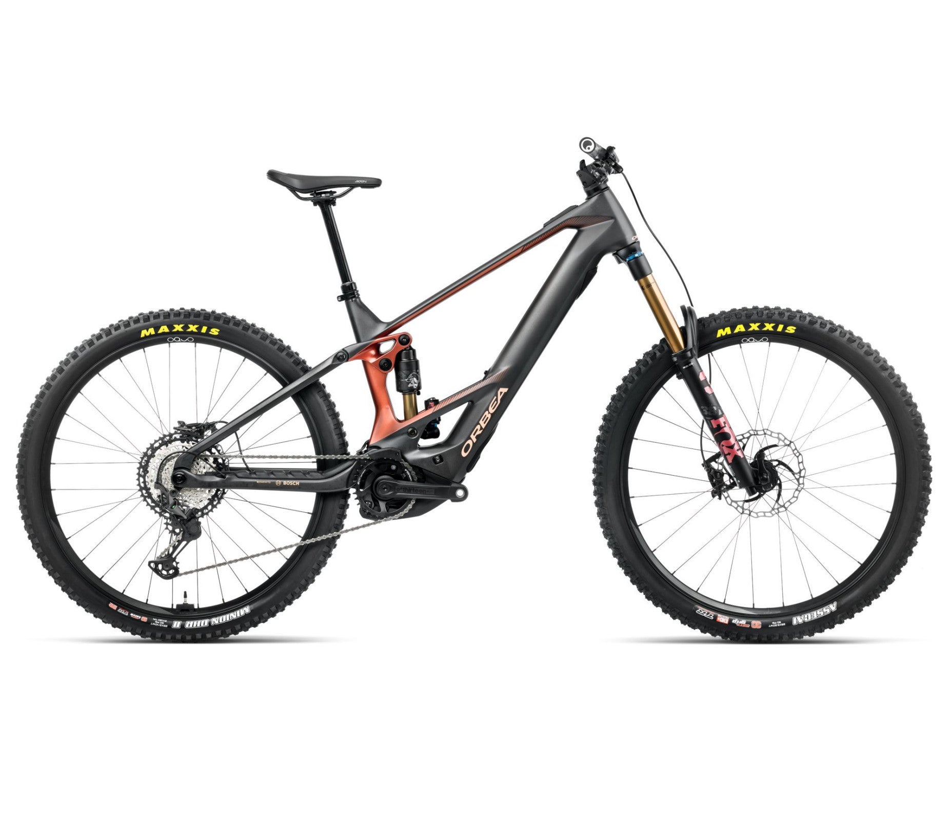 Elektrinis dviratis Orbea WILD M-TEAM / Diamond Carbon View (Matt) - Mars Red (Gloss)