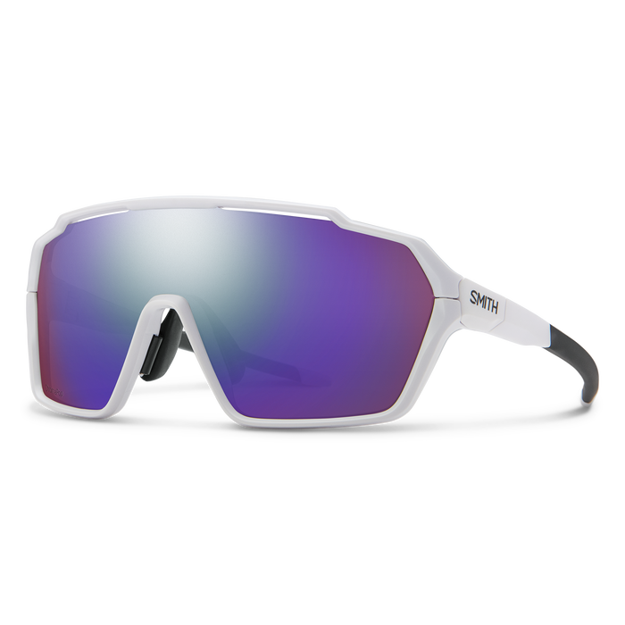 Akiniai Smith SHIFT MAG / White + ChromaPop Violet Mirror