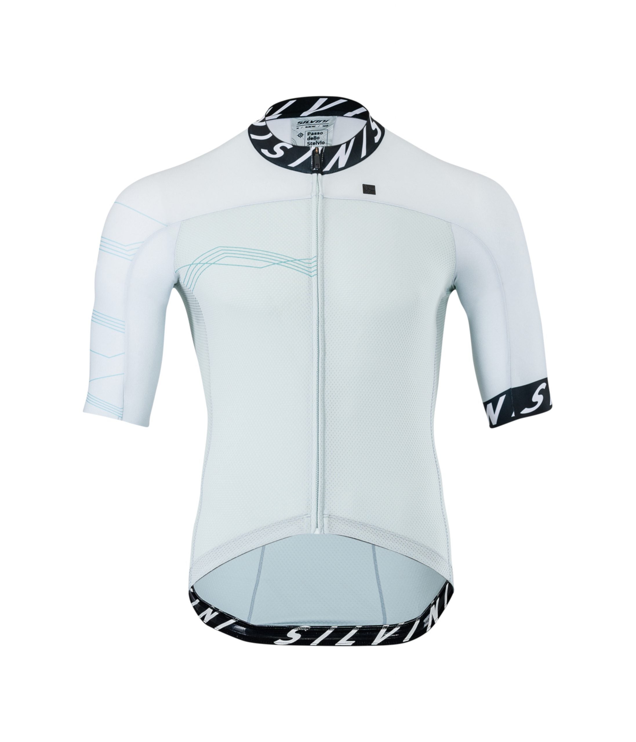 Vyriški dviratininko marškinėliai Silvini Stelvio / White