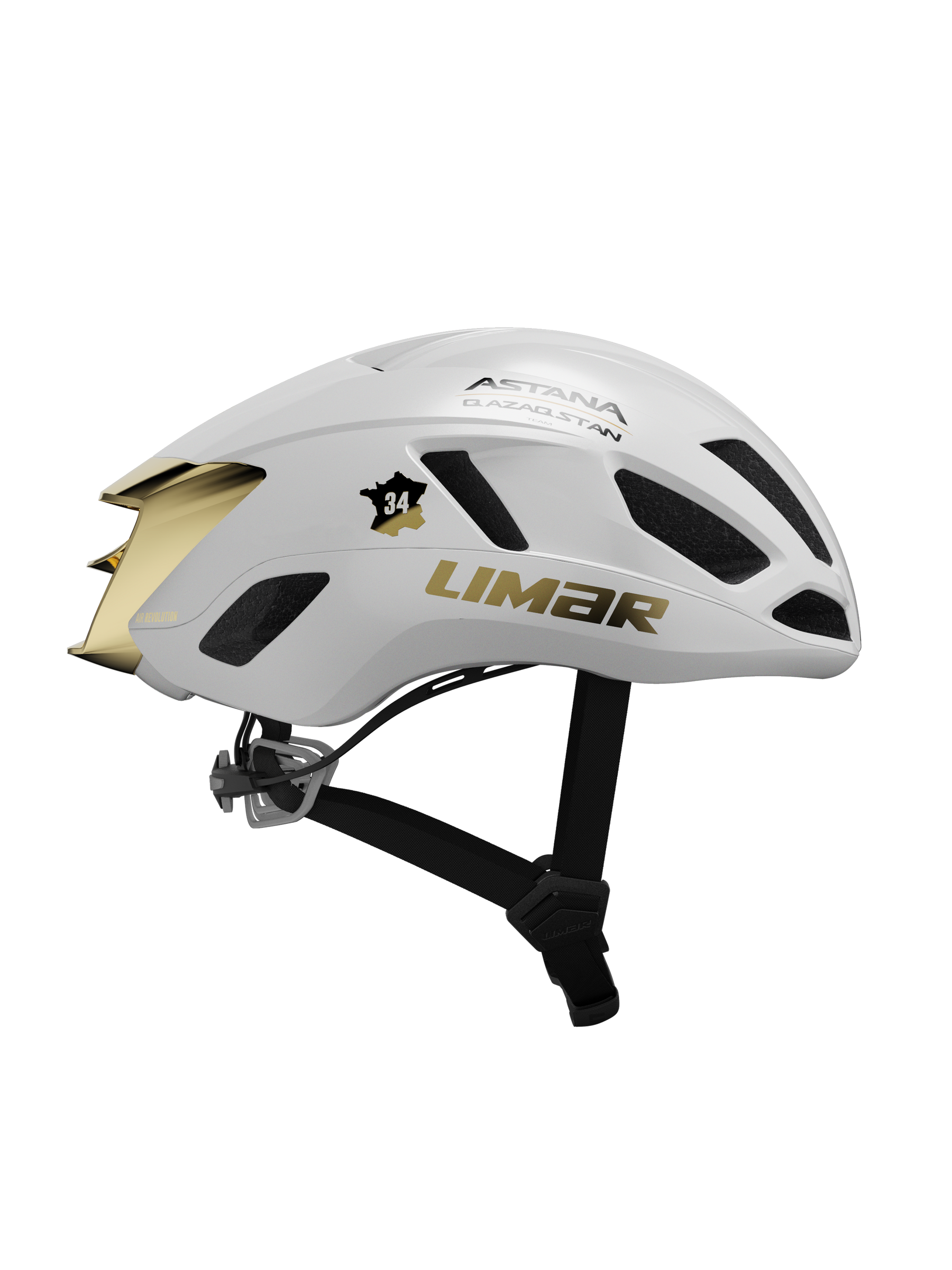 Šalmas Limar Air Atlas / Mark Cavendish white gold 24