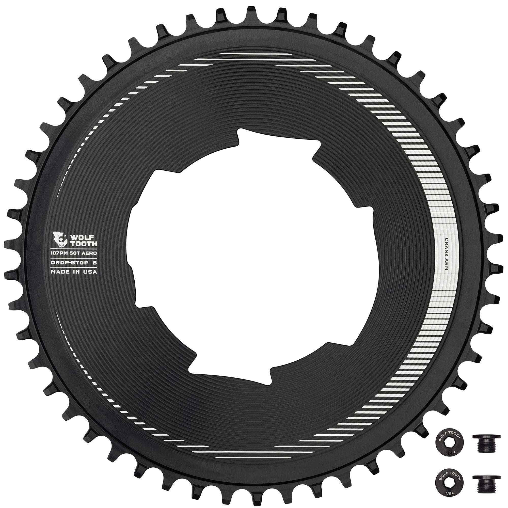 Dantratis Wolf Tooth Aero 107 BCD Chainrings for SRAM / 50T