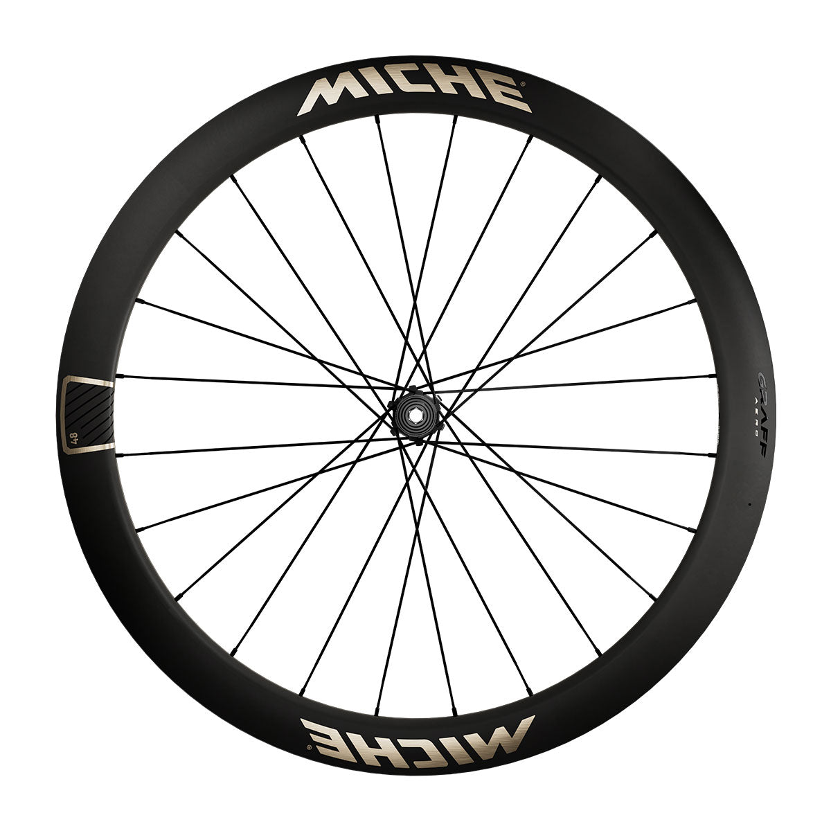 Ratų komplektas MICHE GRAFF AERO 48 – carbon gravel