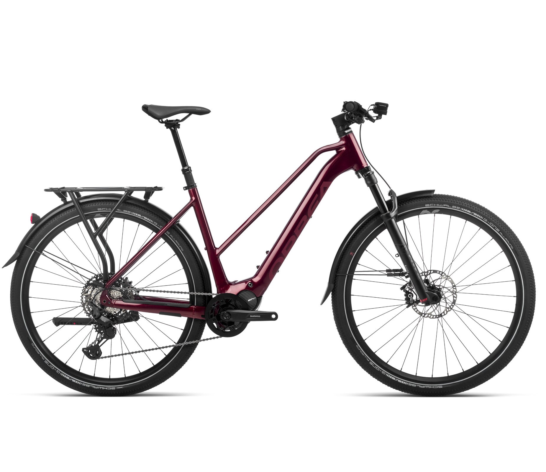 Elektrinis dviratis Orbea KEMEN MID 10 20mph / Dark Red (Gloss -Matt)