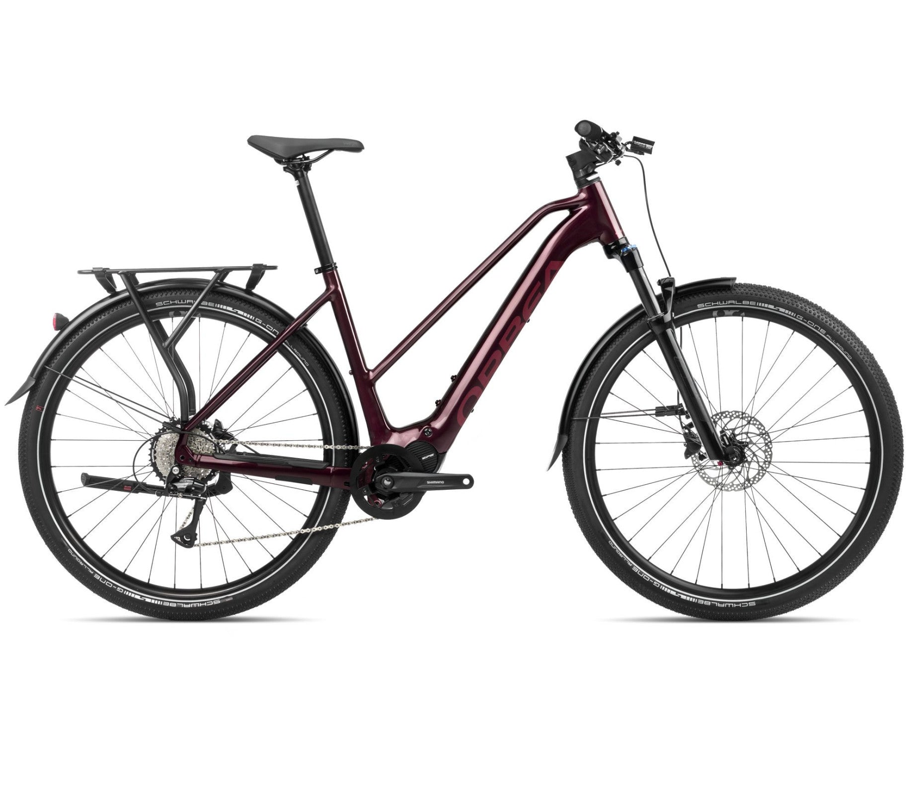 Elektrinis dviratis Orbea KEMEN MID 40 / Metallic Burgundy Red (Gloss Matt)