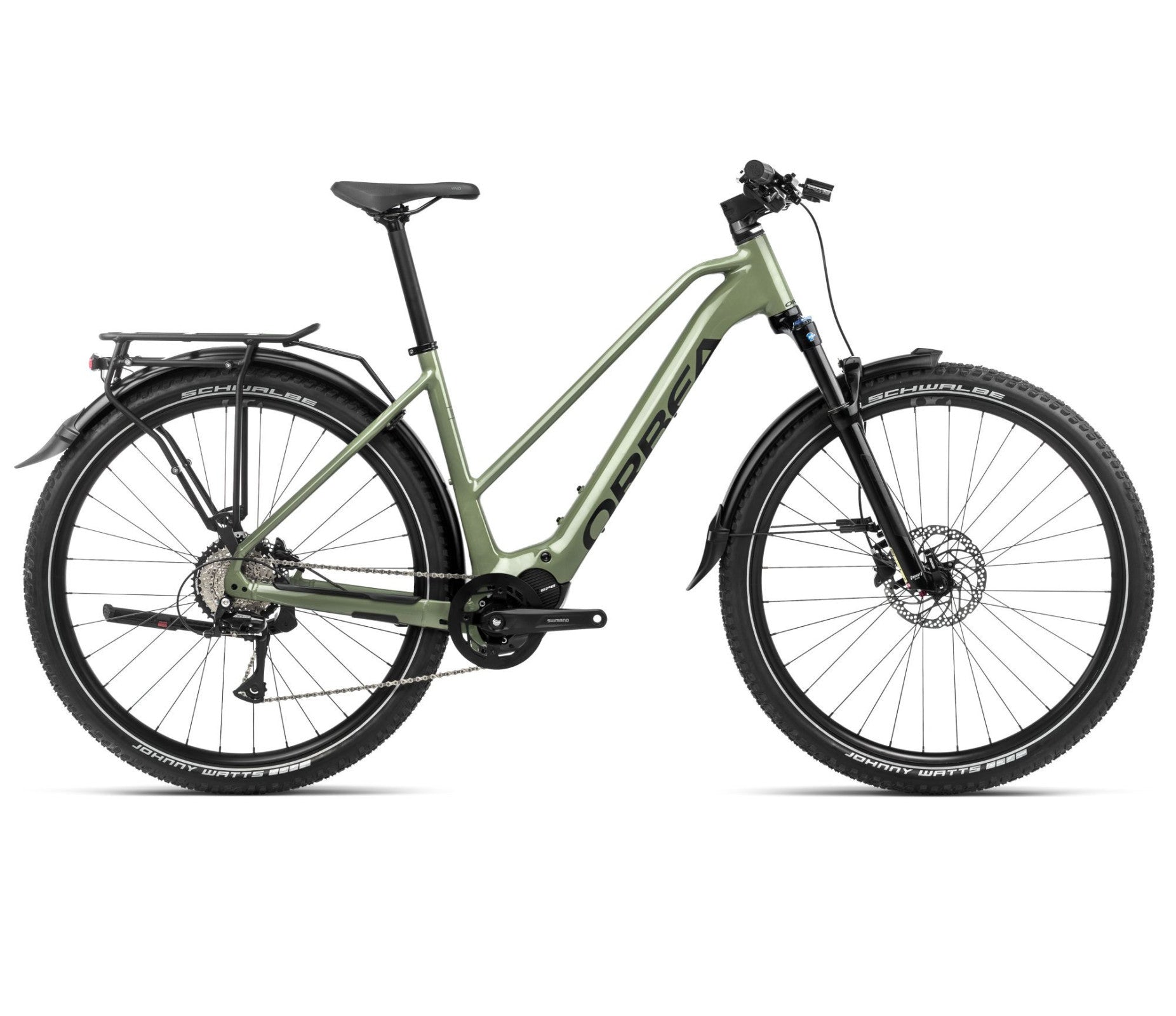 Elektrinis dviratis Orbea KEMEN MID SUV 40 / Urban Green (Gloss) - Black (Matt)