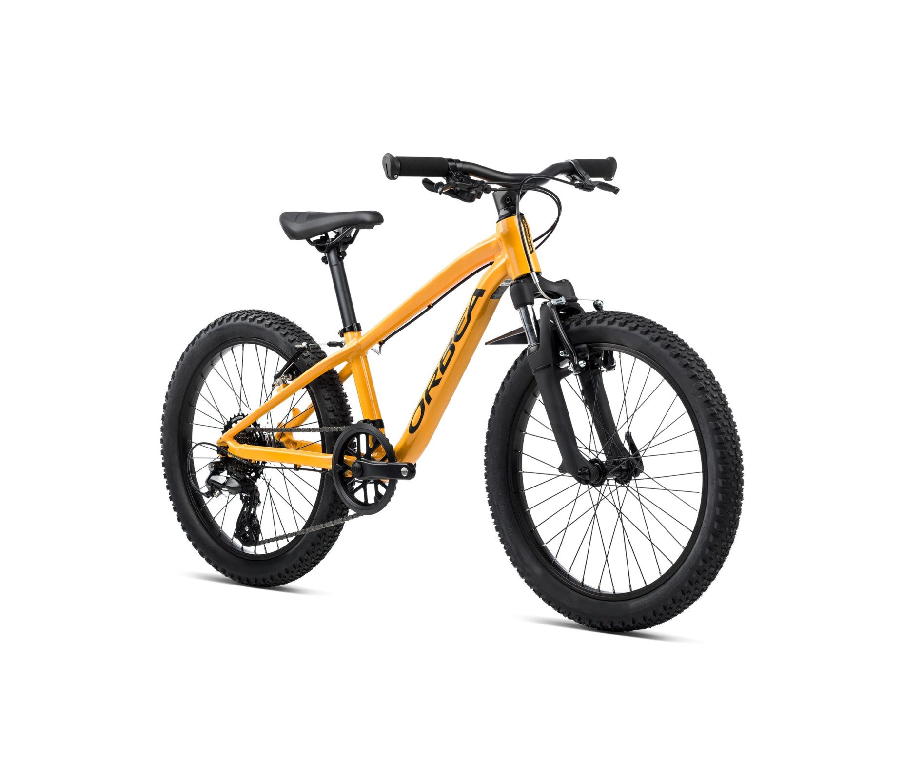 Vaikiškas dviratis Orbea MX 20 TEAM DISC / Mango (Gloss) - Black (Matt)