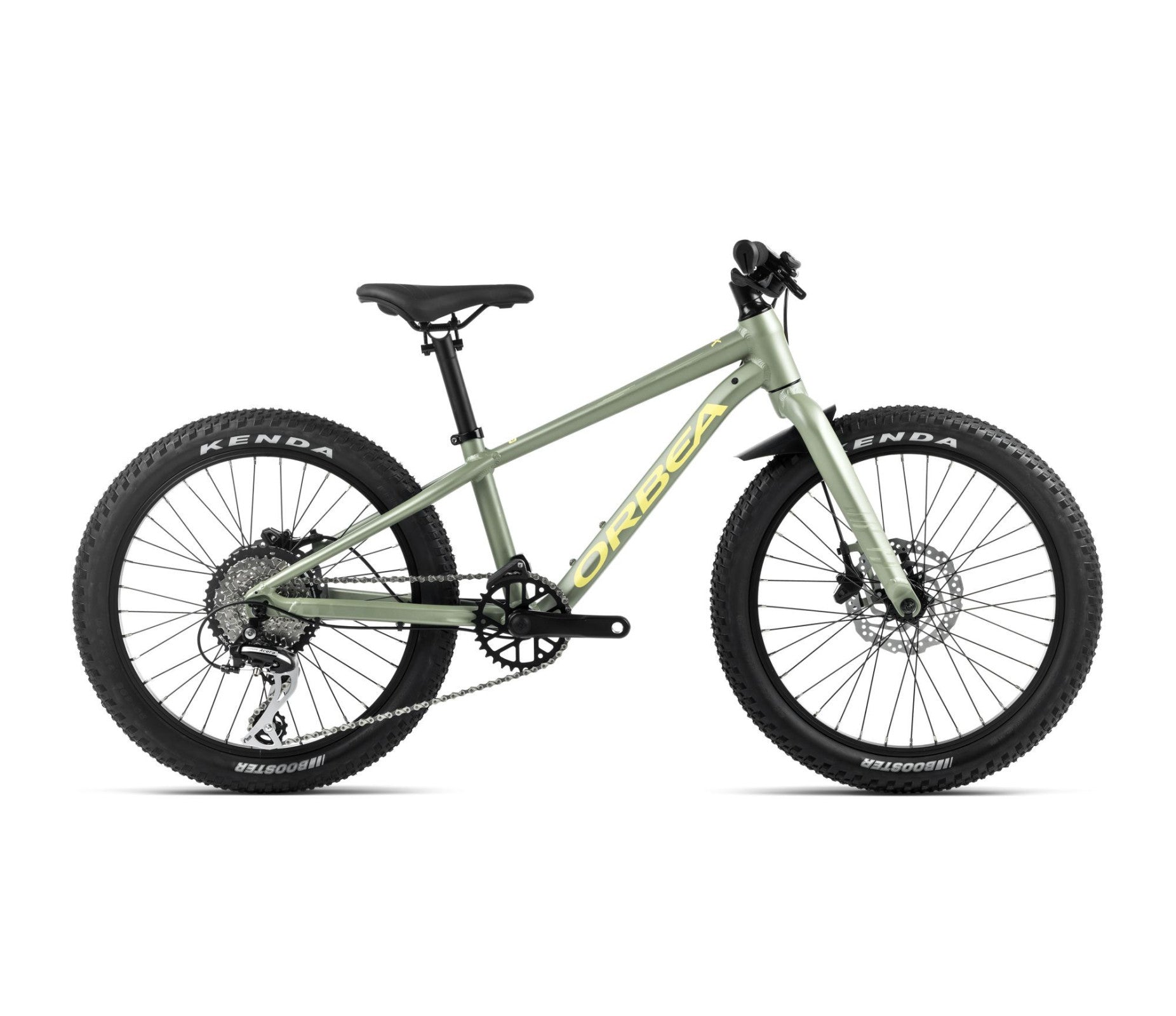 Vaikiškas dviratis Orbea MX 20 TEAM DISC / Metallic Green Artichoke (Matt) - Yellow (Matt)