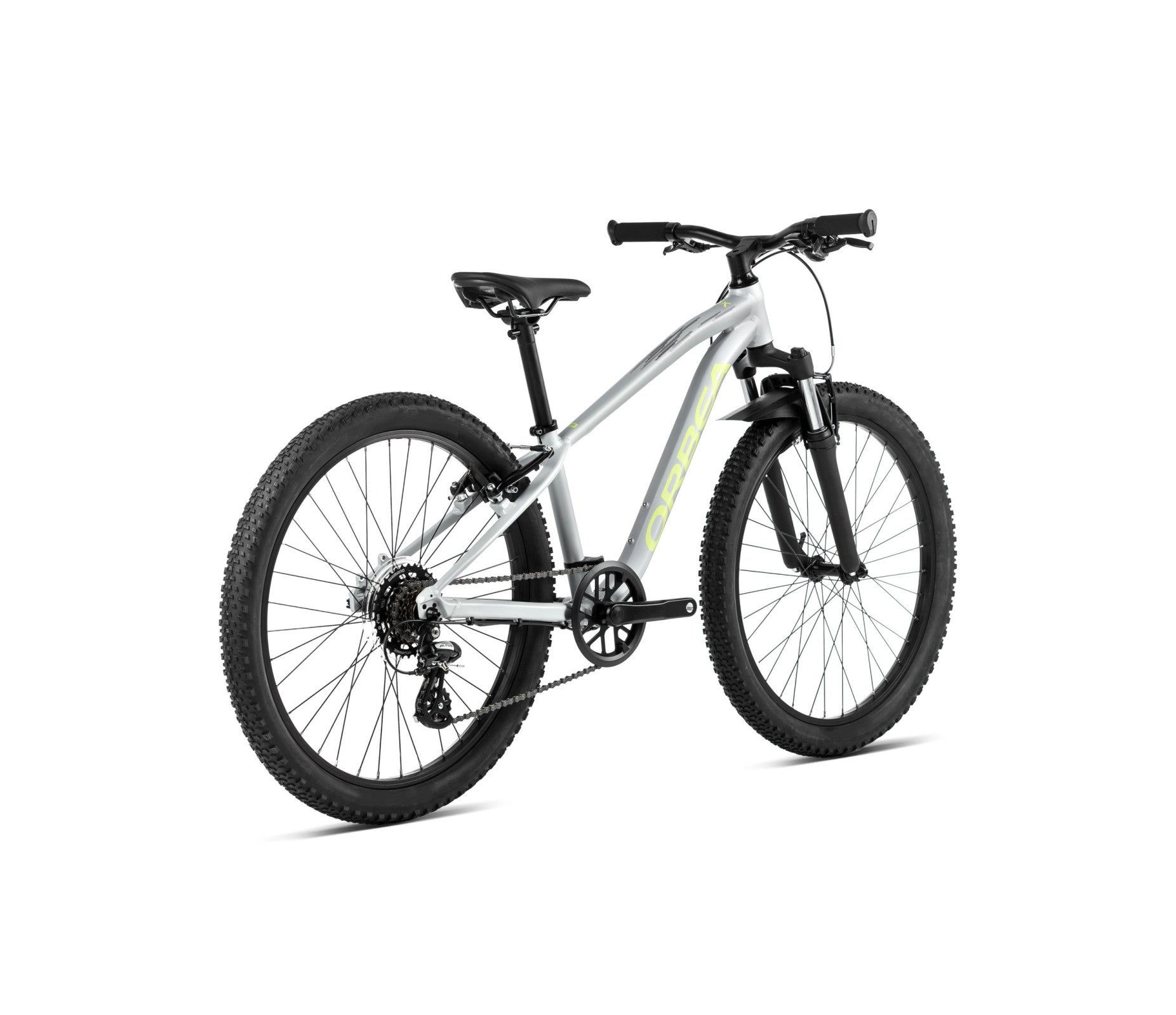 Vaikiškas dviratis Orbea MX 24 XC / Halo Silver - Spicy Lime (Matt)