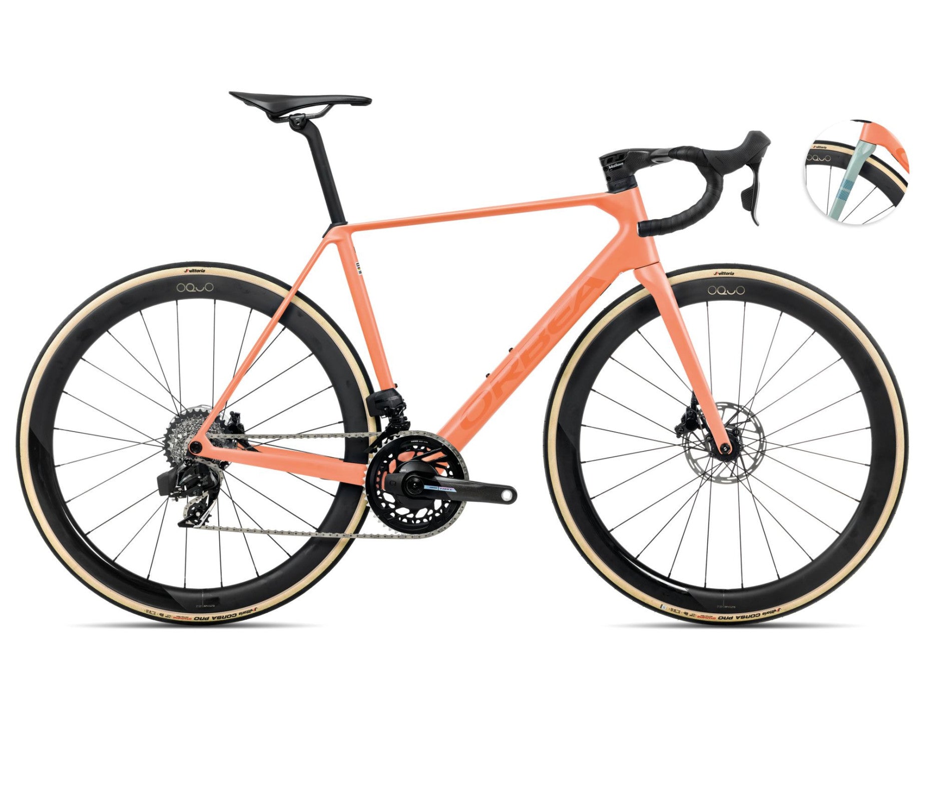 Dviratis Orbea ORCA M21eLTD PWR / Orange Cloud (Matt) - Stone Blue (Matt-Gloss)