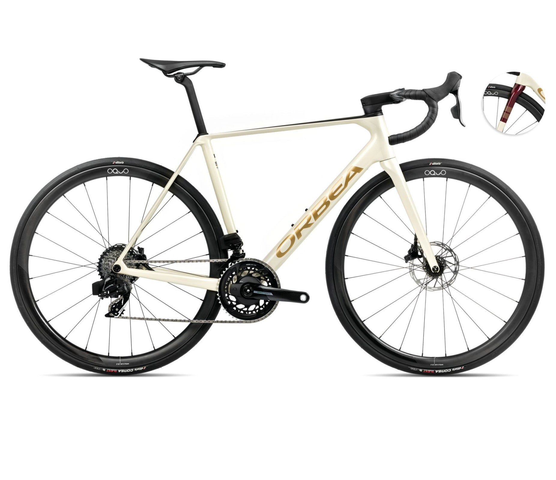 Dviratis Orbea ORCA M21eTEAM PWR / Ivory White-Burgundy (Gloss)-Vulcano (Matt)
