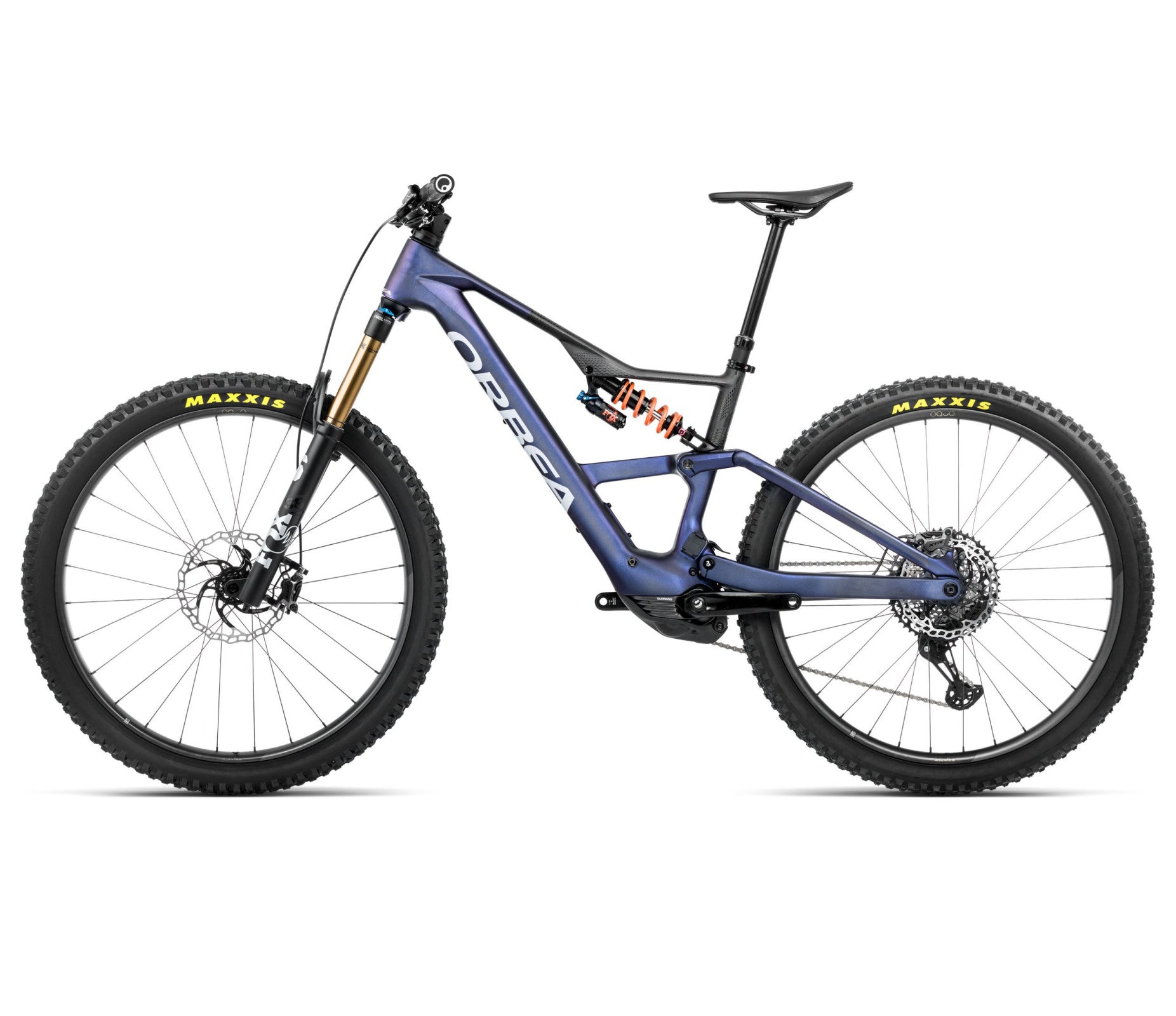 Elektrinis dviratis Orbea RISE LT M-TEAM 630W 20mph / Tanzanite Carbon View - Carbon Raw (Matt)