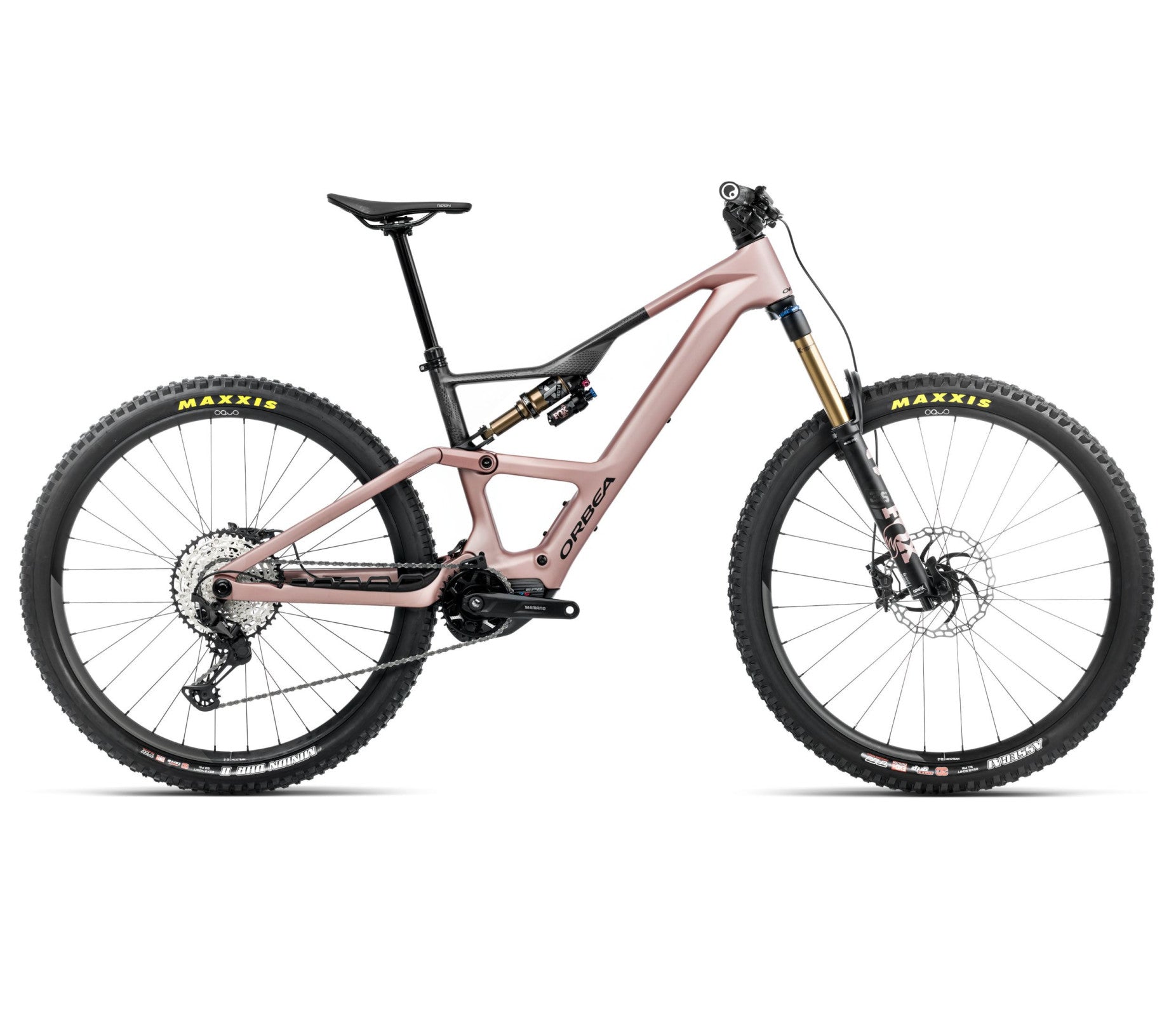 Elektrinis dviratis Orbea RISE LT M10 630W 20mph / Desert Rose - Carbon Raw (Matt)