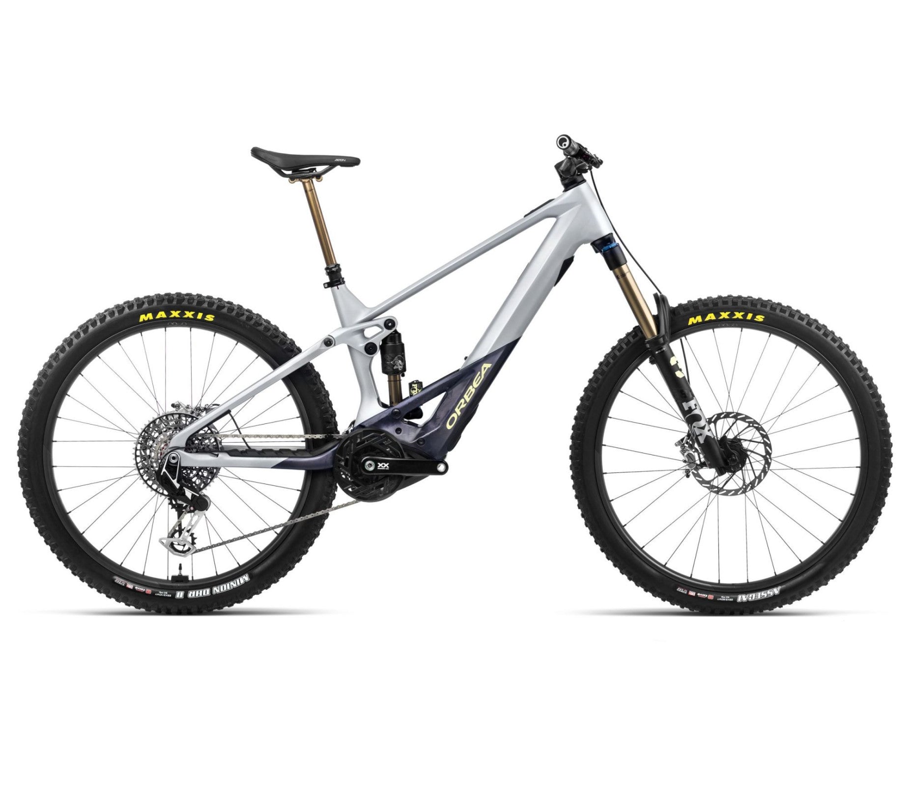 Elektrinis dviratis Orbea WILD M-LTD / Halo Silver-Tanzanite Carbon View (Matt)