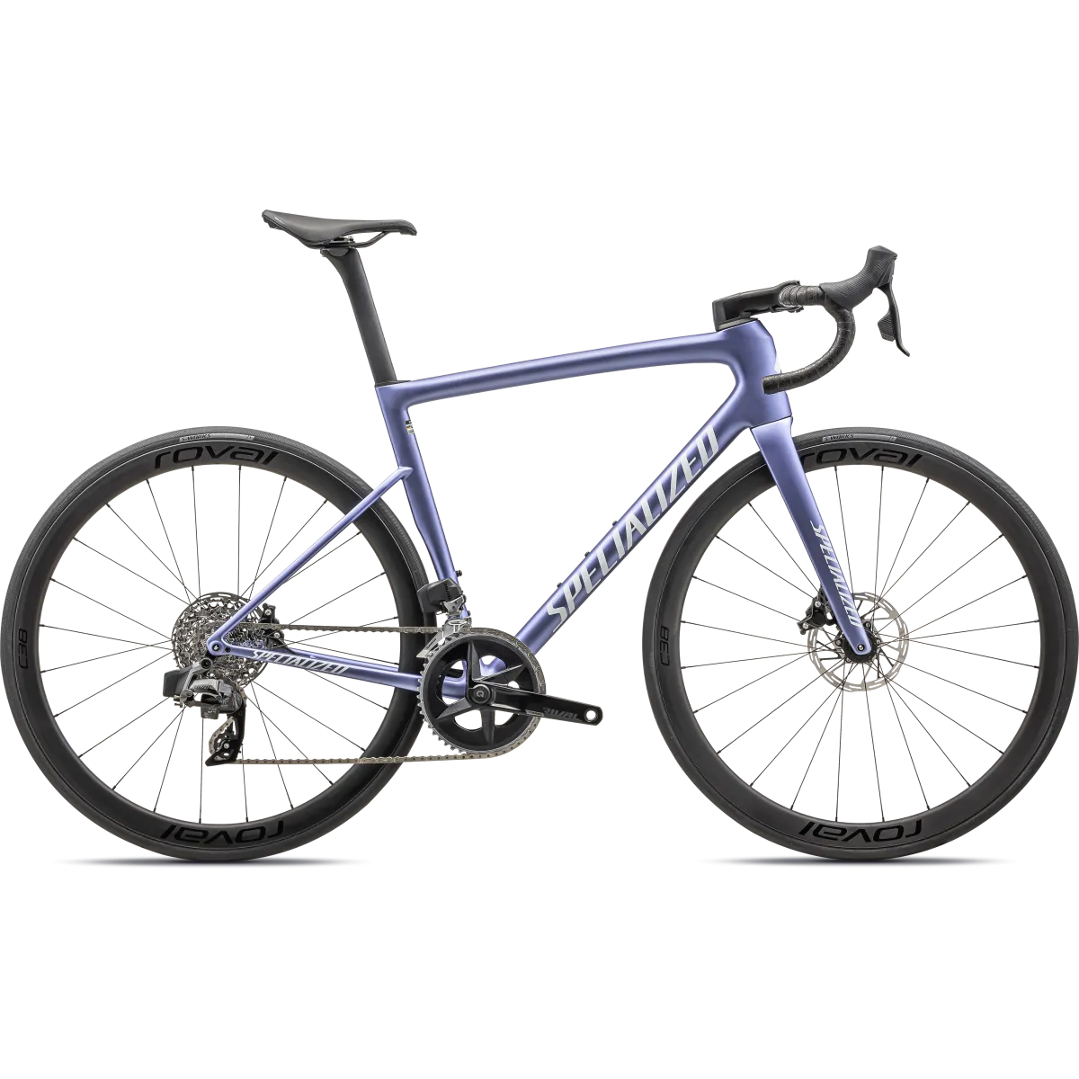 Dviratis Specialized Tarmac SL8 Expert Rival AXS / Satin Powder Indigo Tint Over Silver Dust